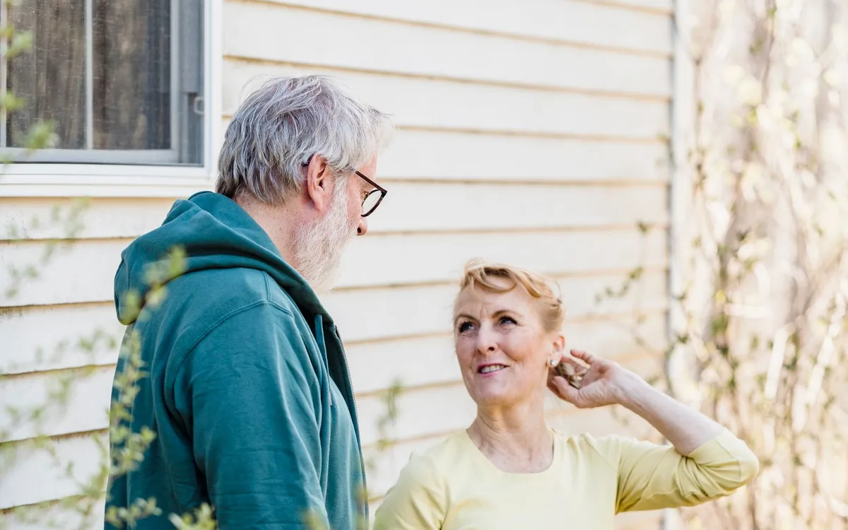 Older adult enjoying everyday conversation